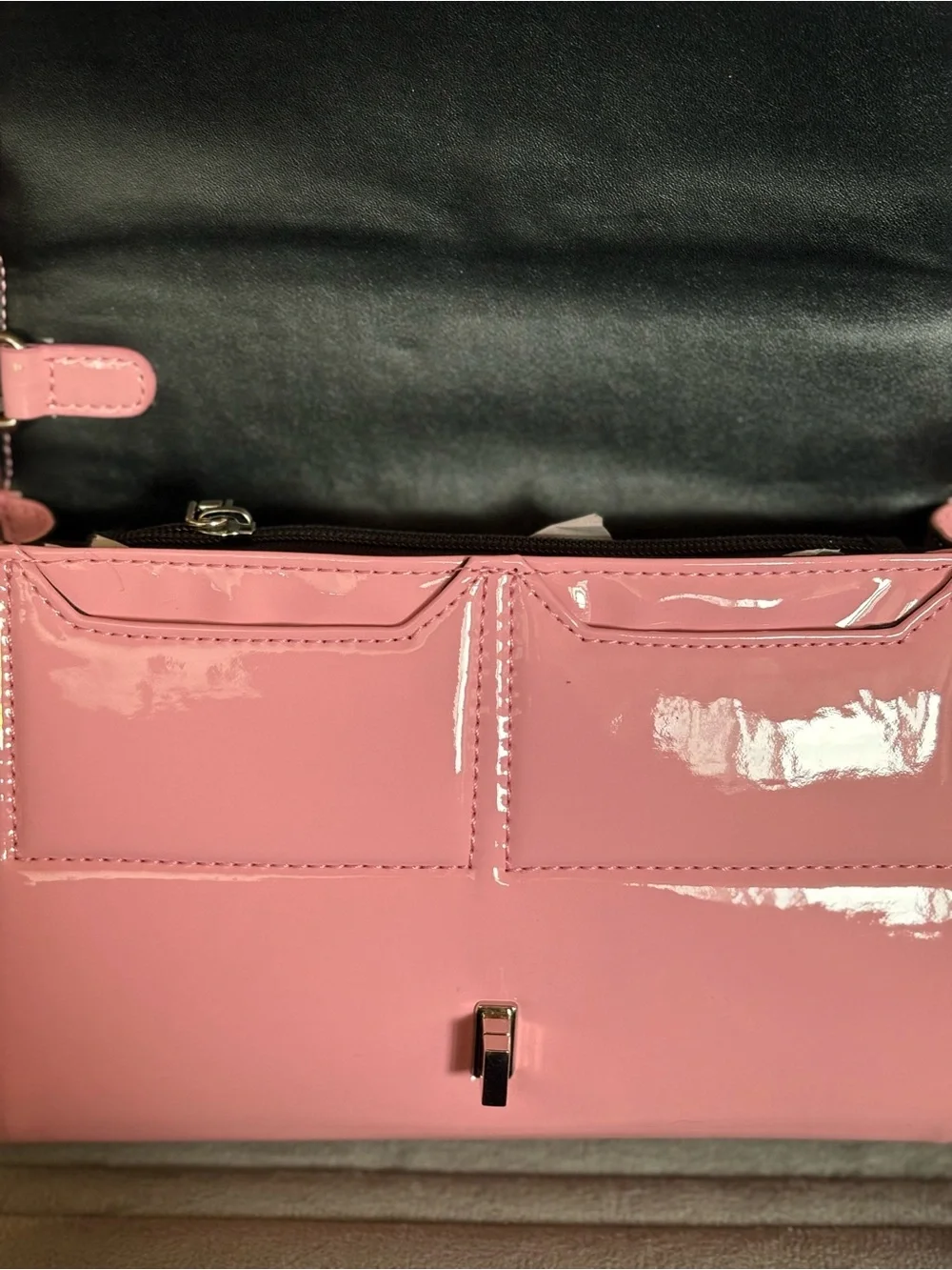 Astro Bettie Pink Patent Envelope Clutch